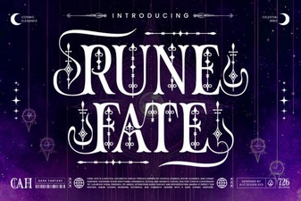 Rune Fate Font: Creative Typography for Mythic Designs