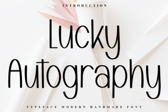 Lucky Autography Font: Creative Design Ideas