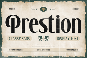 Prestion Font: Elegant & Versatile Design Tool