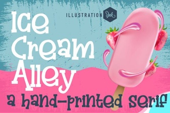 Ice Cream Alley: a Playful Family Font