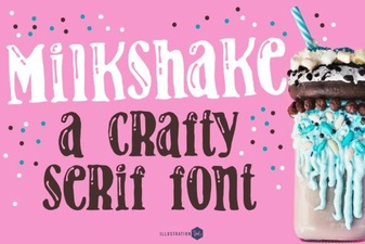 Milkshake Family Font: Playful & Versatile Design